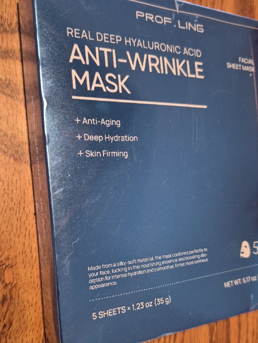 Real Deep Hyaluronic Acid Anti-Wrinkle Mask Bundlr Nwt